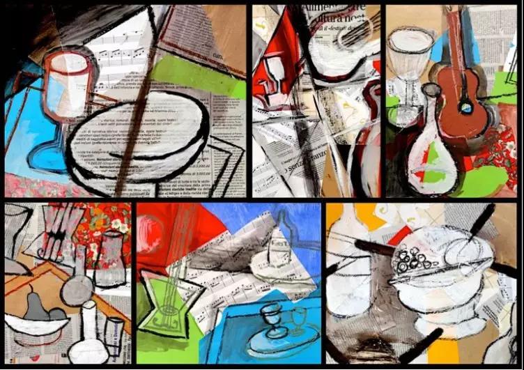 國外學(xué)生的拼貼作品